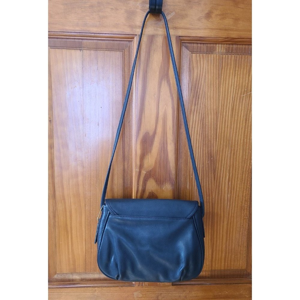 Coach Navy Leather Crossbody Bag - Picture 3 of 11